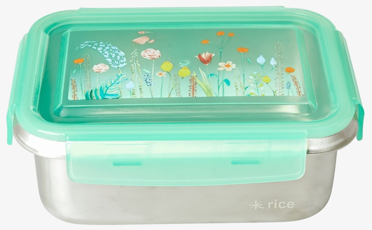 Matlåda Summer Flower Prints från Rice med blomstertryck