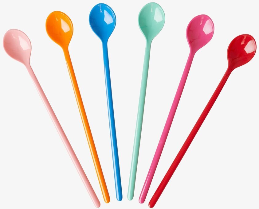 Långa skedar - Choose Happy från Rice i färgglada nyanser