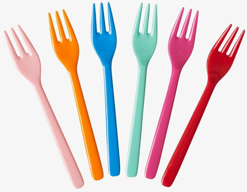 Tårtgaffel - Choose Happy 21 från Rice i olika färger