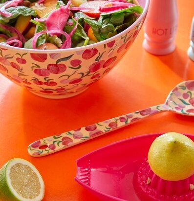 Salladsskål Peach Print från Rice med färgglada persikor