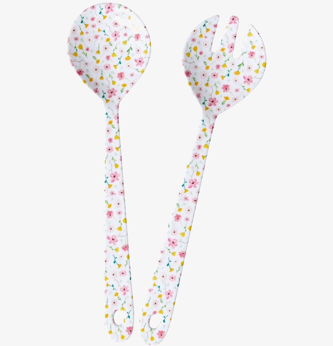 Salladsbestick White Spring Flower Print från Rice