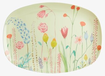 Tallrik Summer Flowers Print från Rice med blommönster