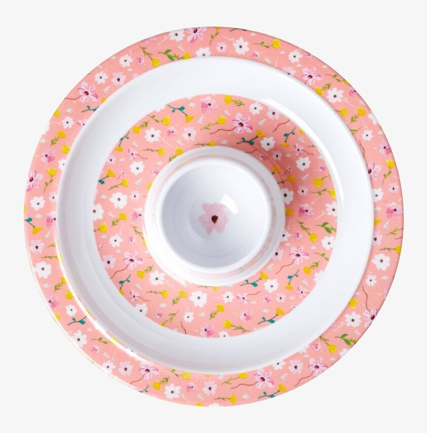 Äggkopp Pink Spring Flower Print från Rice med blommönster