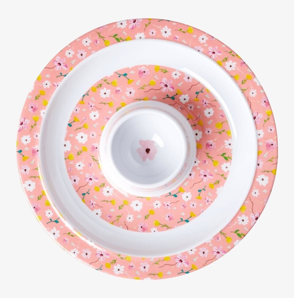 Äggkopp Pink Spring Flower Print från Rice med blommönster