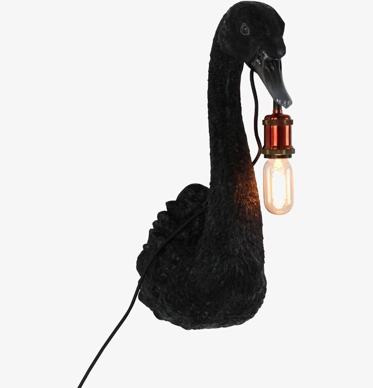 Vägglampa Petra Svart från Werner Voss föreställer en svan