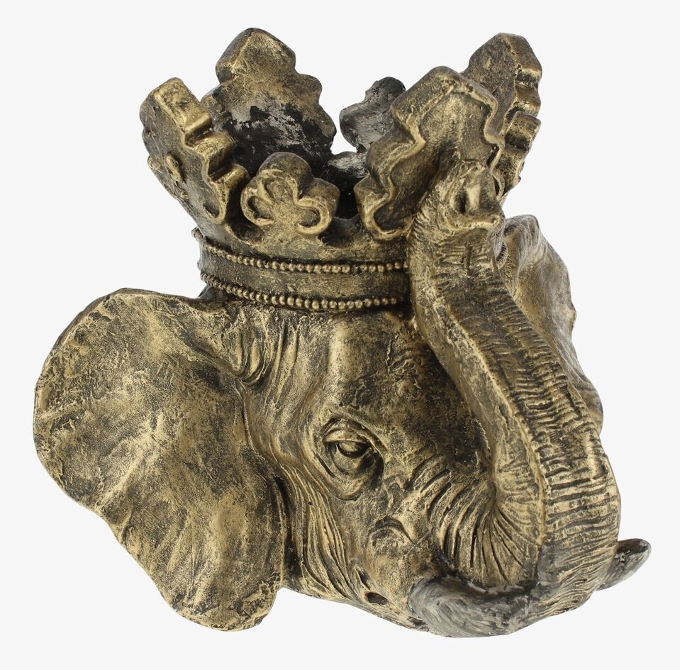 Kruka Elephant Gold från Werner Voss med gyllene elefanthuvud