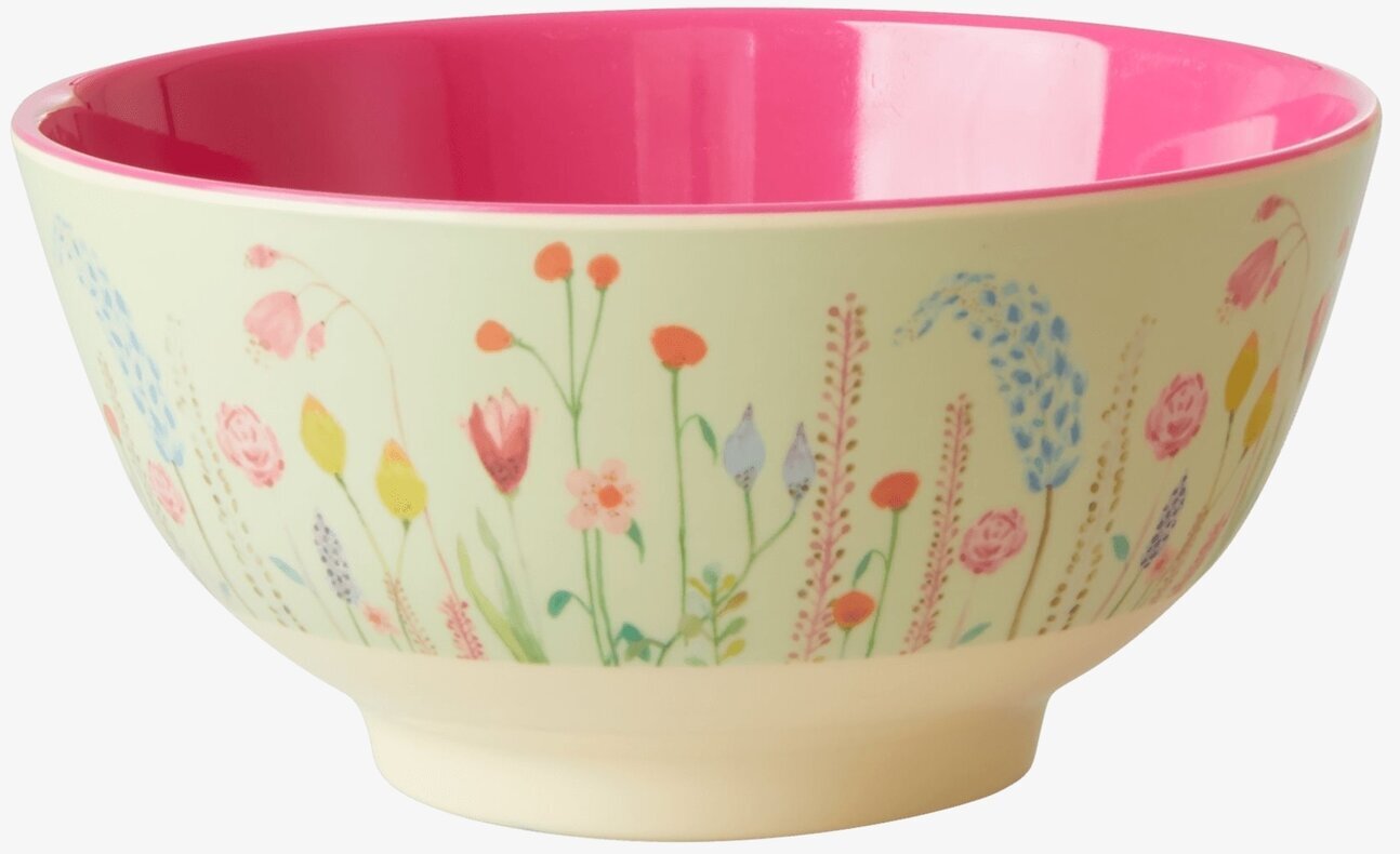 Skål Summer Flowers Print från Rice med blommigt mönster