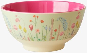 Skål Summer Flowers Print från Rice med blommigt mönster
