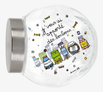 Glasburk Konfekt från Derriére la porte med färgglad design