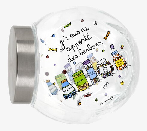 Glasburk Konfekt från Derriére la porte med färgglad design