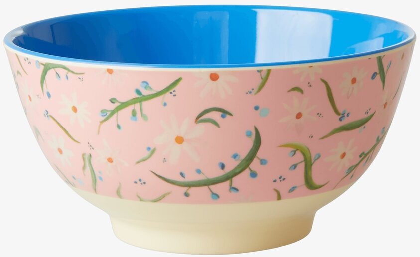 Skål Delightful Daisies Print från Rice med blommönster