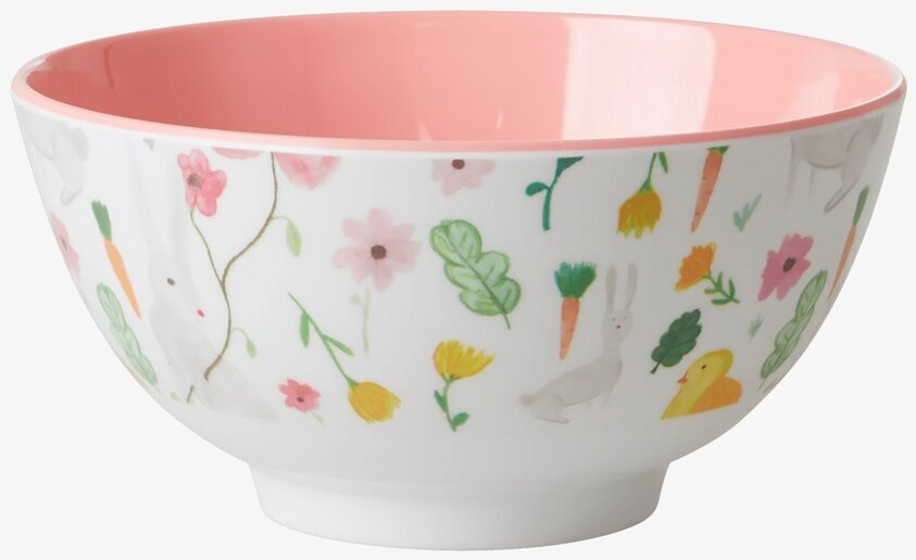 Skål White Print från Rice med färgglada illustrationer