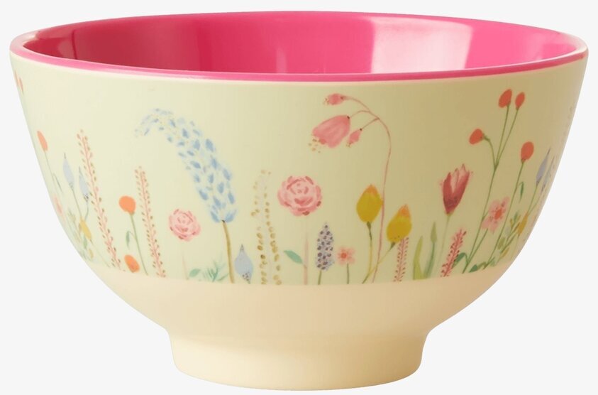 Liten Skål Summer Flowers Print från Rice med blommönster