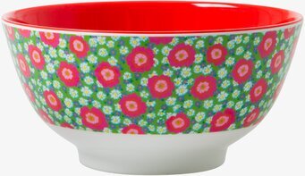 Skål Melamin Pion från Rice med färgglatt blommönster