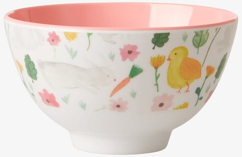 Liten Skål White Print från Rice med naturinspirerat tema