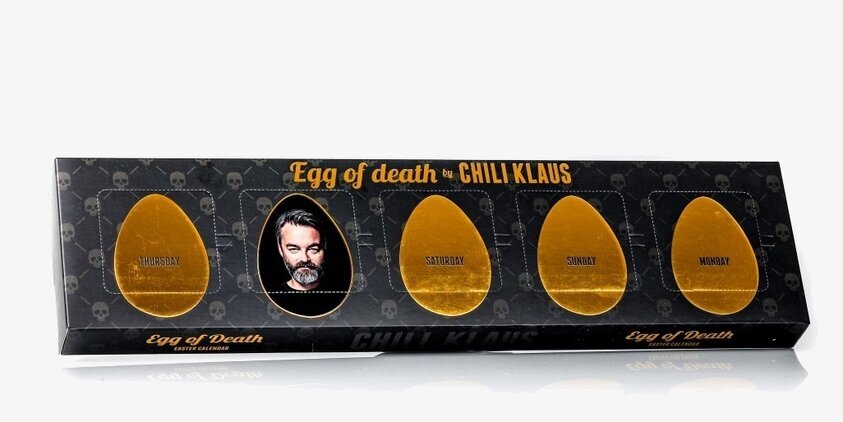 Easter Calendar 2021 från Chili Klaus med gyllene äggluckor