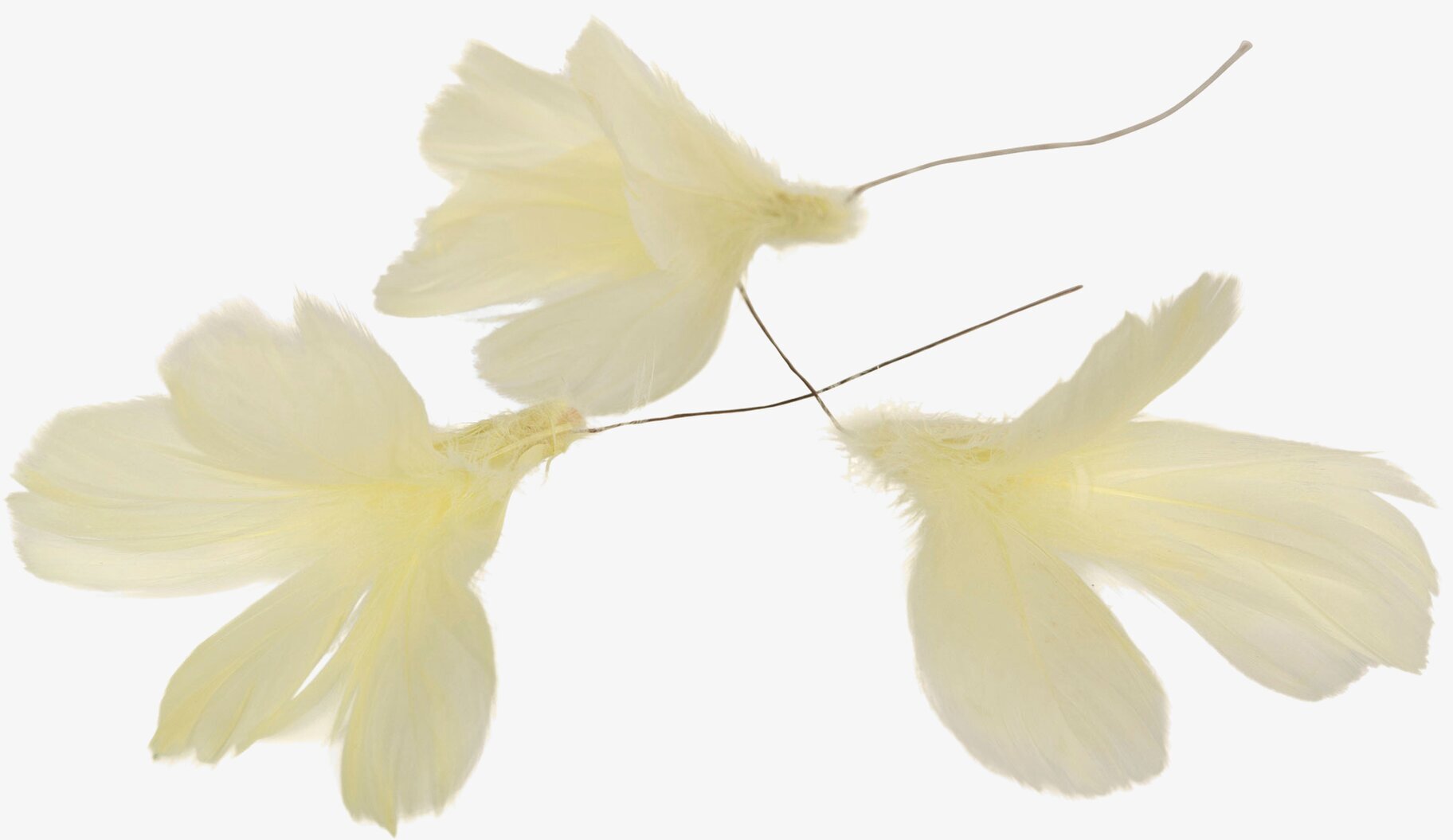 Fjäder/Tråd Blom Ljusgul 12 st från A Lot Decoration