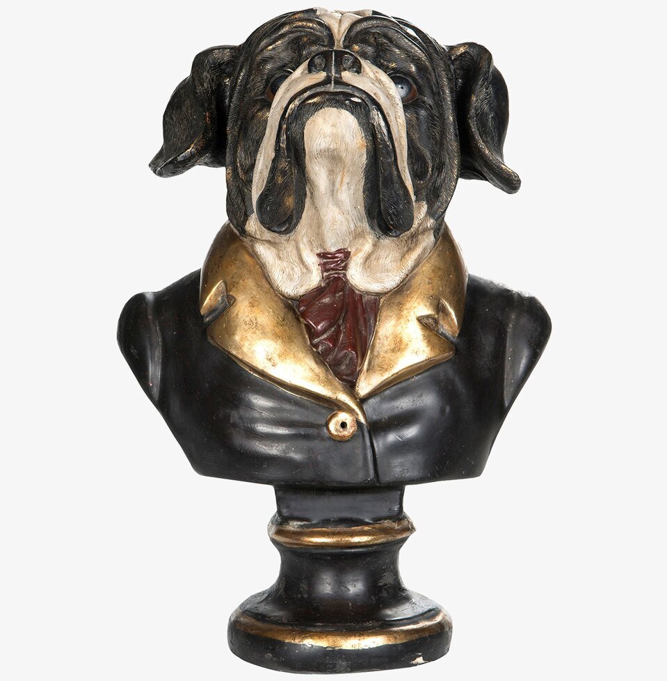 Byst Bulldog Mr Big Poly från A Lot Decoration i kostym