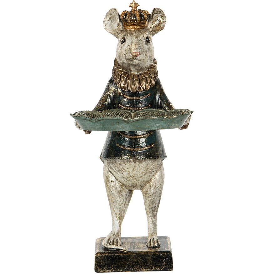 Mus Kung Med Fat från A Lot Decoration, detaljrik figur