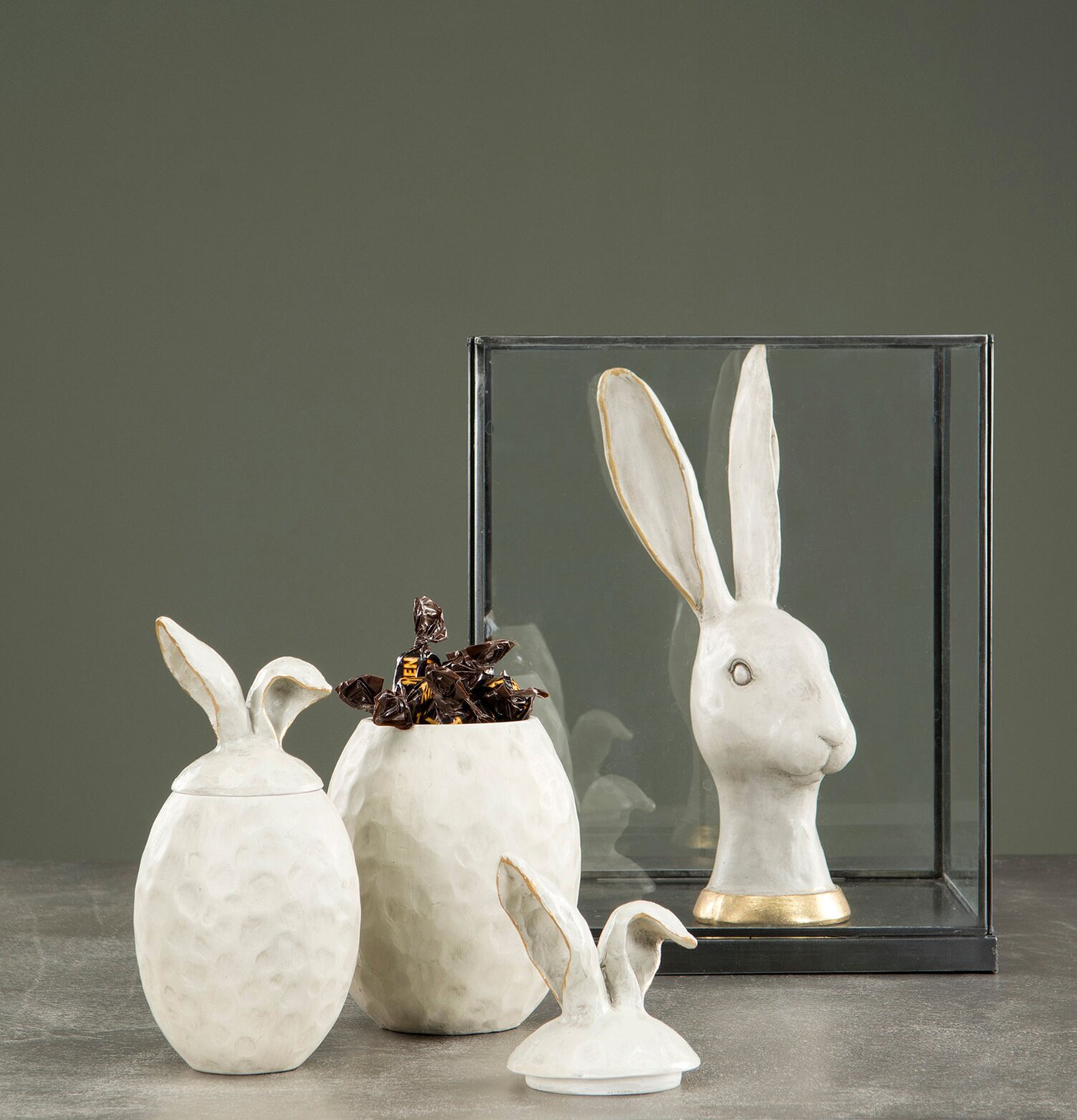 Ägg Gömma Stor från A Lot Decoration med kaninöron