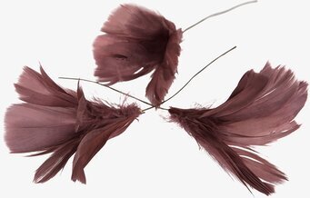 Fjäder/Tråd Blom Mörkrosa 12 st från A Lot Decoration