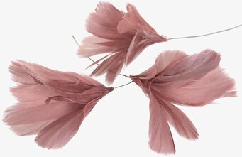 Fjäder/Tråd Blom Gammelrosa 12 st från A Lot Decoration