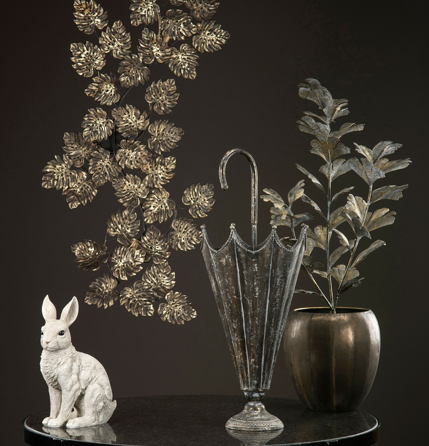 Paraplyställ Guld/brun från A Lot Decoration i entré