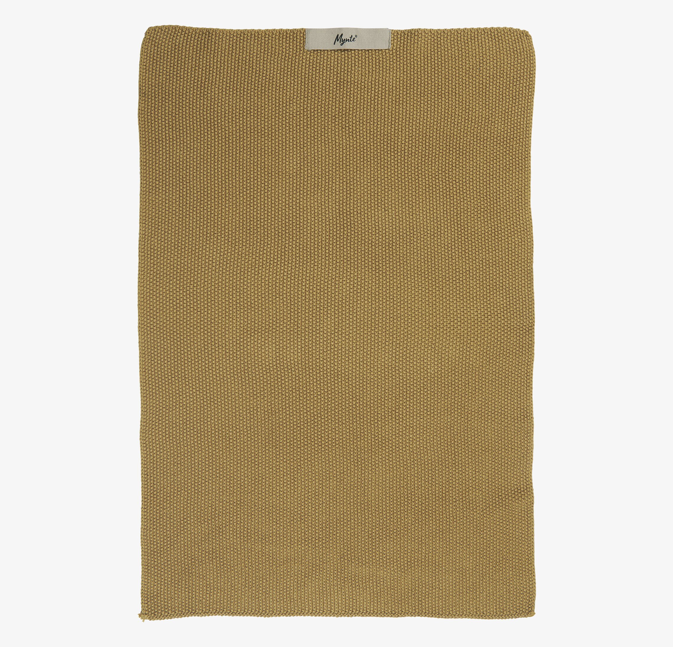 Handduk Mynte Mustard från IB Laursen i senapsgul färg