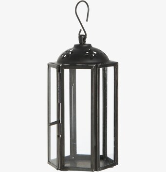 Lanterna Värmeljus Svart från IB Laursen med sexkantig form