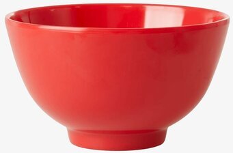 Liten Skål melamin Röd från Rice i en isolerad miljö