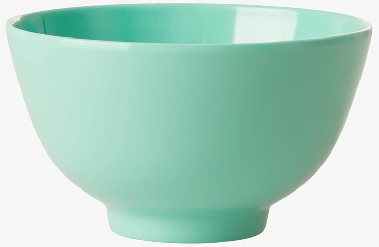 Liten Skål melamin Grön från Rice i en vit bakgrundsmiljö