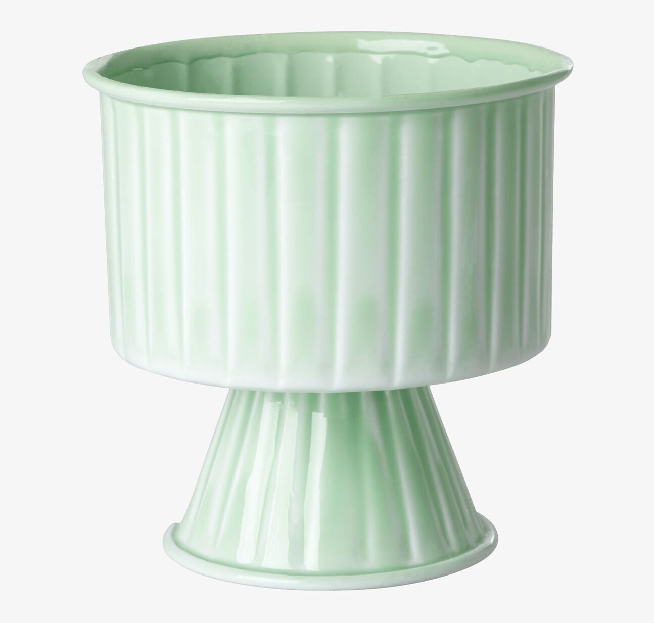 Blomkruka Sage Green Medium från Rice i salviagrön keramik