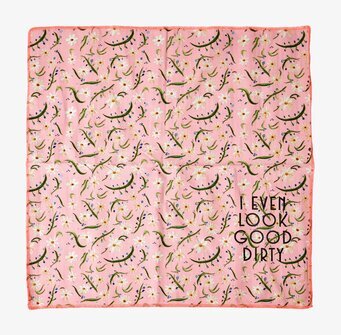 Tygservett 2-Pack Delightful Daisies från Rice med blommönster