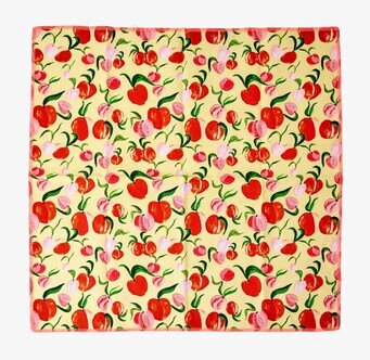 Tygservett 2-Pack Peach Print från Rice med persikomönster