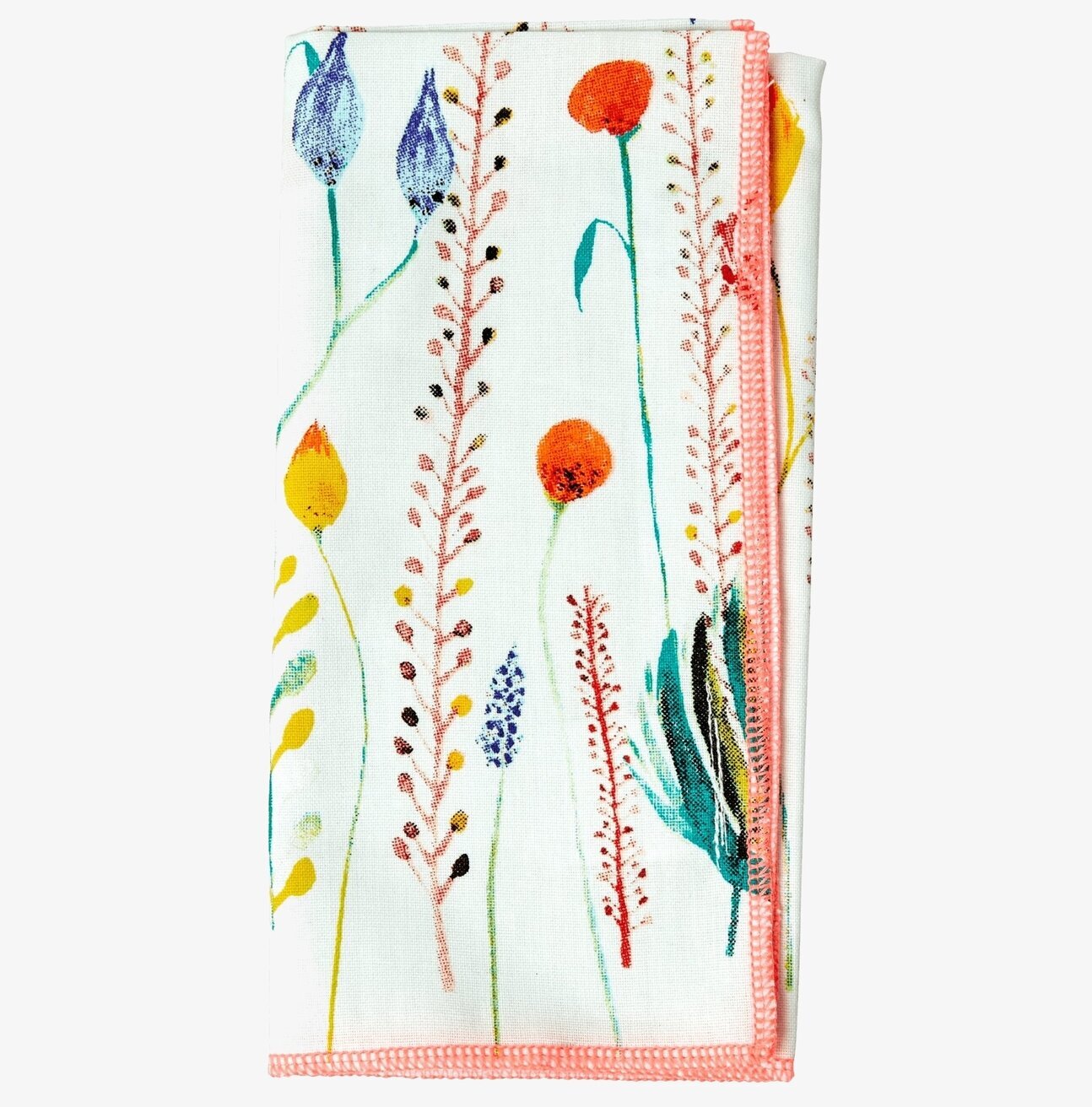 Tygservett 2-Pack Flowers Print från Rice med blomtryck