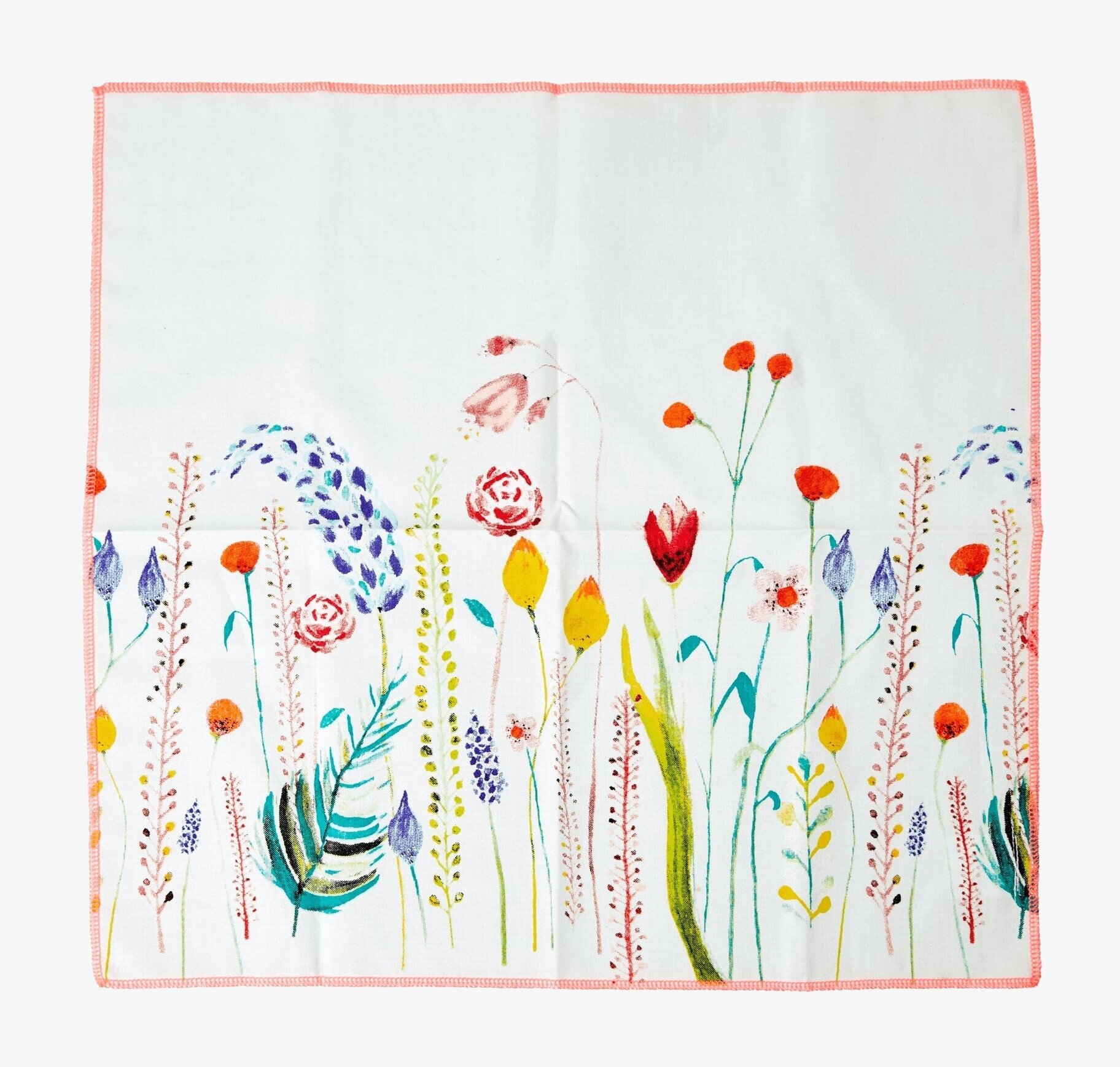 Tygservett 2-Pack Flowers Print från Rice med blommönster