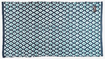 Dörrmatta Dark Grey Harlequin Print från Rice med mönster