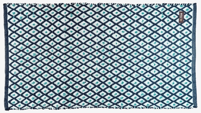 Dörrmatta Dark Grey Harlequin Print från Rice med mönster