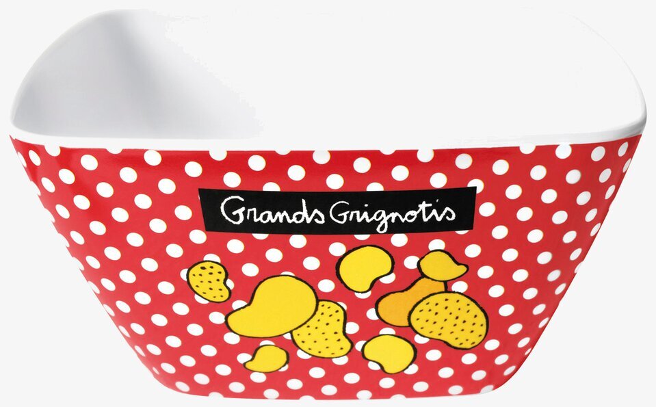 Skål Snacks röd från Derriére la porte med retrodesign