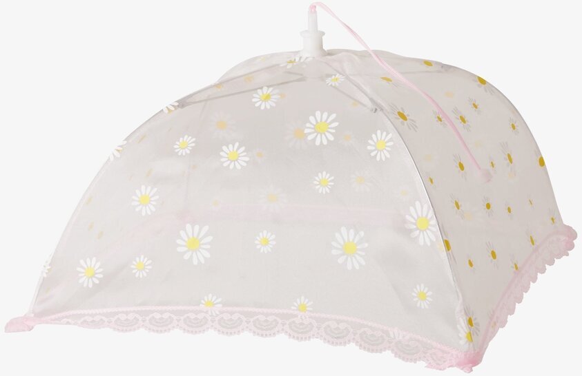 Vikbart Matskydd Pink Flower Print från Rice, kupolformad