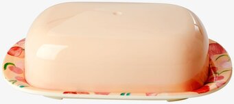 Smörkupa Melamin Peach Print från Rice i färgglatt mönster