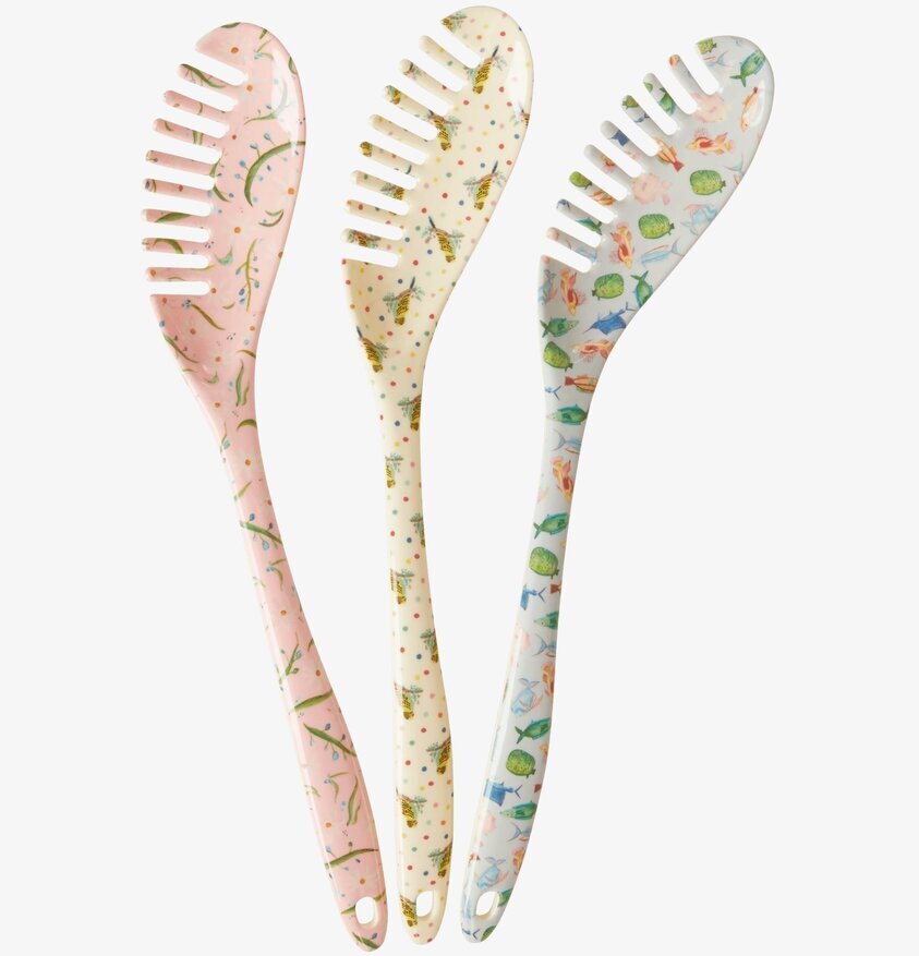 Pastaslev - Choose Happy Prints från Rice i tre mönster