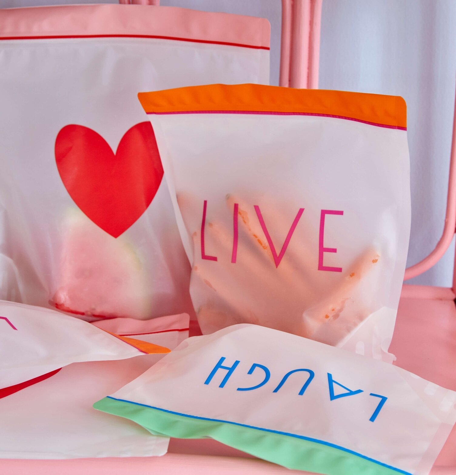 Plastpåsar Ziplock 6-Pack från Rice i varierande storlekar