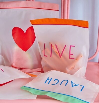 Plastpåsar Ziplock 6-Pack från Rice i varierande storlekar