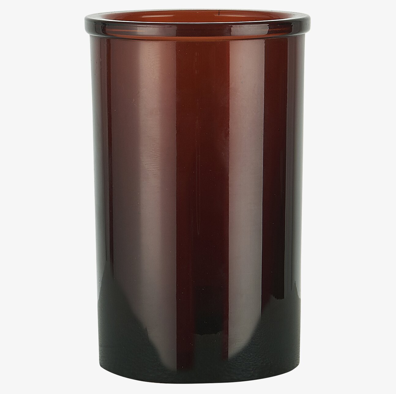 Tandborstglas Mocca från IB Laursen mot ljus bakgrund