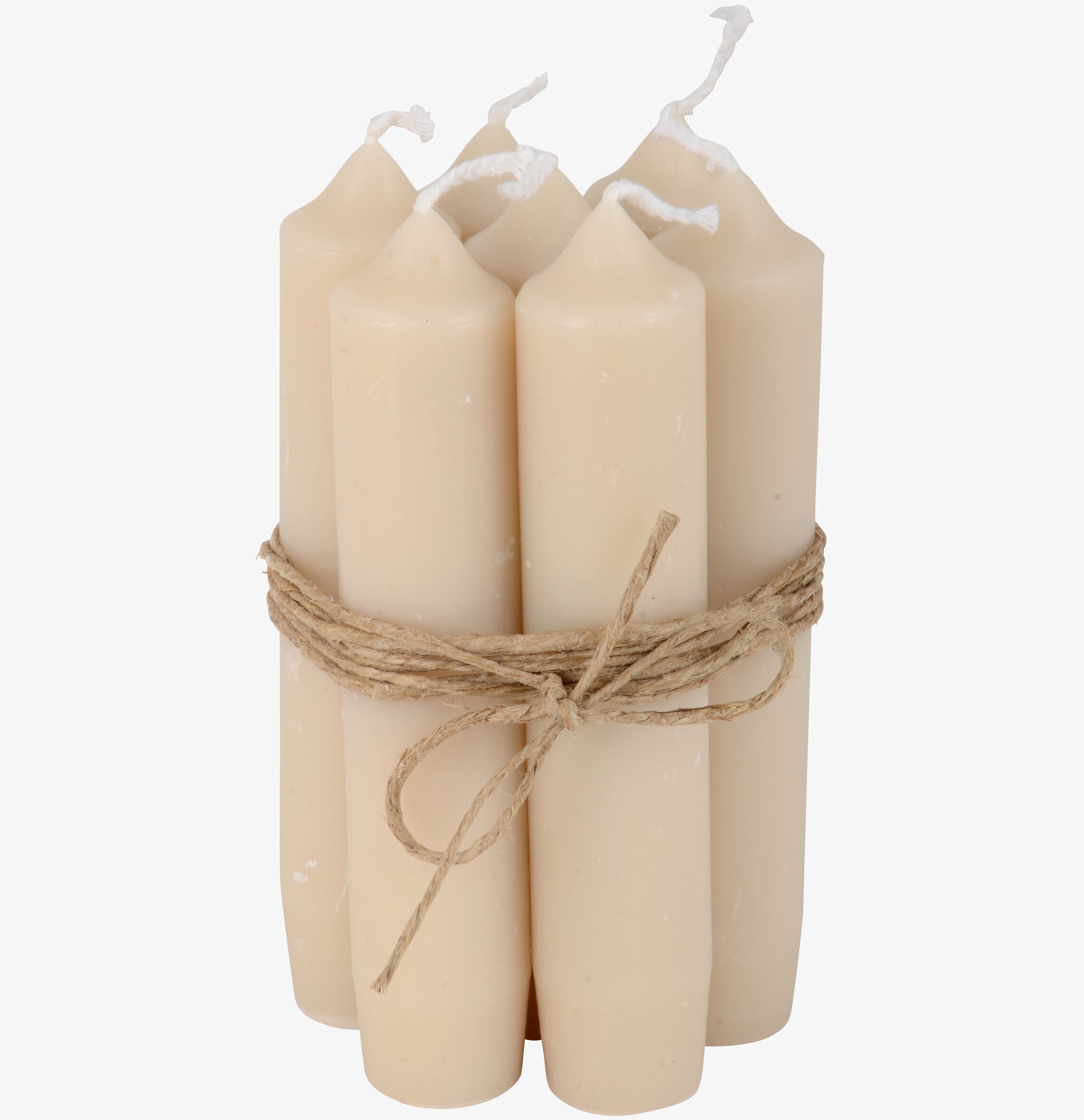 Stearinljus Sand från IB Laursen i set om sex ljus