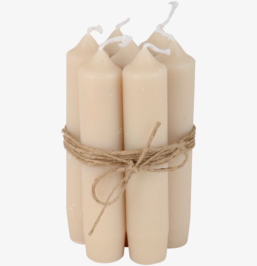 Stearinljus Sand från IB Laursen i set om sex ljus
