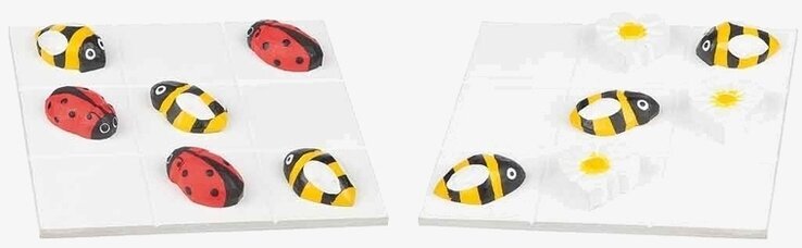 Tre I Rad - Nyckelpiga/Bi från Different Design på spelplan