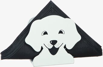Servetthållare Hund från Different Design med svarta servetter