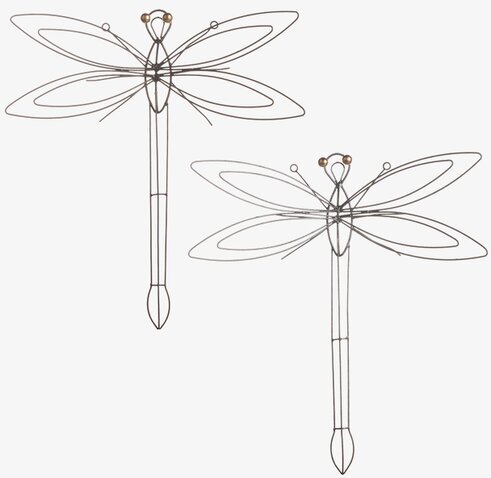 Trollslända Vägg Smide från Different Design på ljus vägg